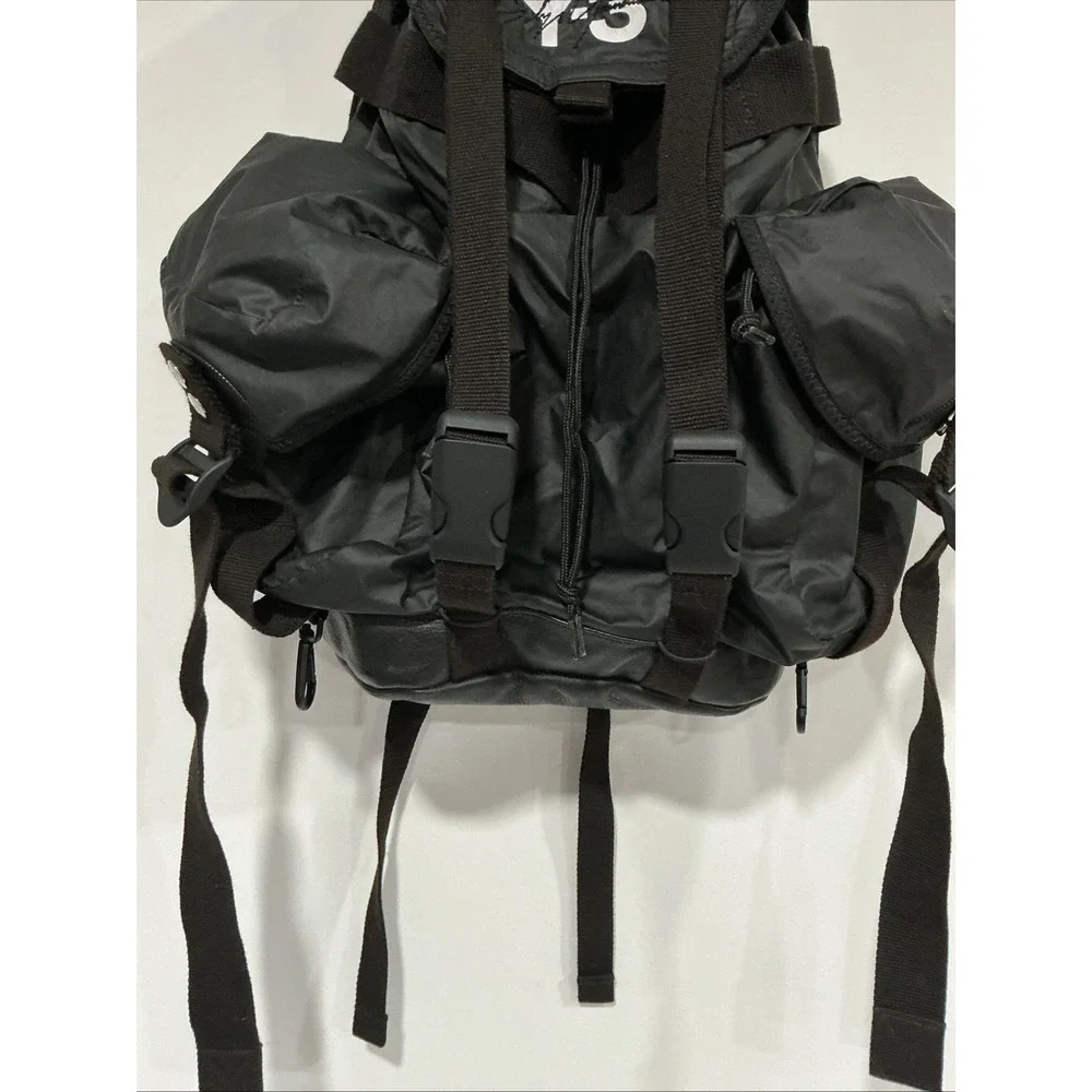 Y 3 Utility Backpack Logo Men Bag Yohji Yamamoto Adidas Collaboration, Black